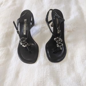 Manolo Blahnik Black Heeled Sandals